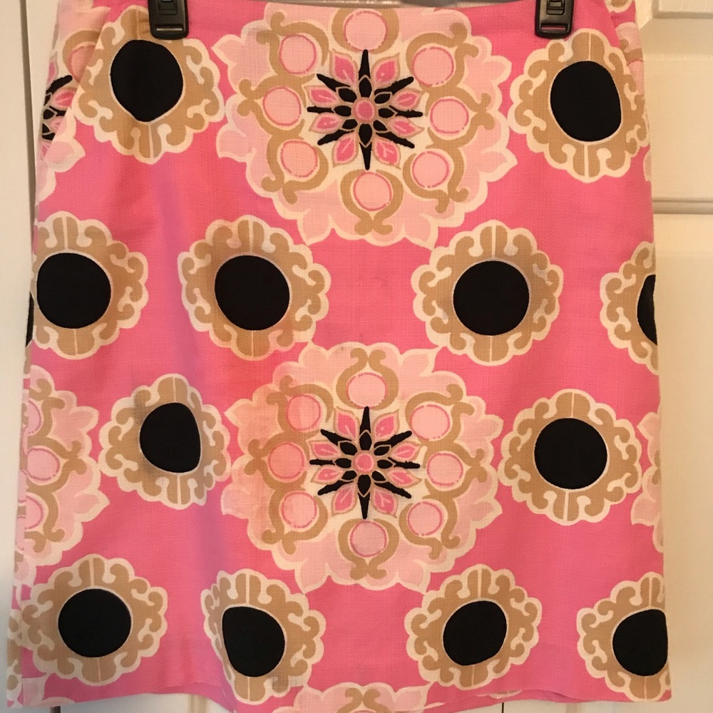 Lilly Pulitzer Pink and black skirt